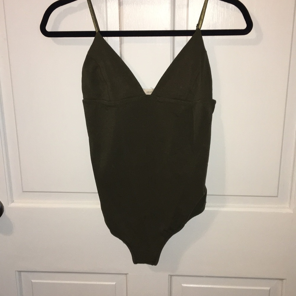 olive green bodysuit